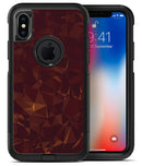 Brown and Copper Abstract Geometric Shapes - iPhone X OtterBox Case & Skin Kits