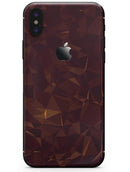 Brown and Copper Abstract Geometric Shapes - iPhone X Skin-Kit