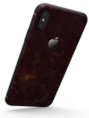 Brown and Copper Abstract Geometric Shapes - iPhone X Skin-Kit