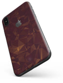 Brown and Copper Abstract Geometric Shapes - iPhone X Skin-Kit