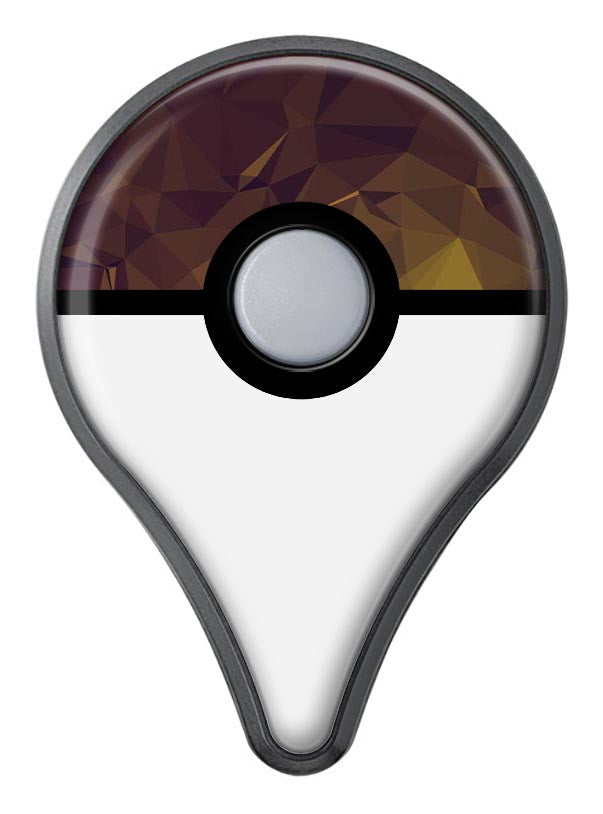 Brown and Gold Geometric Triangles Pokémon GO Plus Vinyl Protective Decal Skin Kit