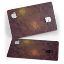 Brown and Gold Geometric Triangles - Premium Protective Decal Skin-Kit for the Apple Credit Card