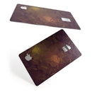 Brown and Gold Geometric Triangles - Premium Protective Decal Skin-Kit for the Apple Credit Card