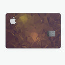 Brown and Gold Geometric Triangles - Premium Protective Decal Skin-Kit for the Apple Credit Card