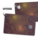 Brown and Gold Geometric Triangles - Premium Protective Decal Skin-Kit for the Apple Credit Card