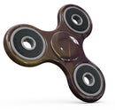 Brown and Gold Geometric Triangles Full-Body Fidget Spinner Skin-Kit