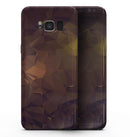 Brown and Gold Geometric Triangles - Samsung Galaxy S8 Full-Body Skin Kit