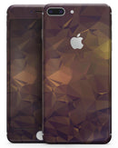 Brown and Gold Geometric Triangles - Skin-kit for the iPhone 8 or 8 Plus