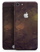 Brown and Gold Geometric Triangles - Skin-kit for the iPhone 8 or 8 Plus