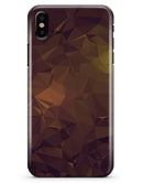 Brown and Gold Geometric Triangles - iPhone X Clipit Case