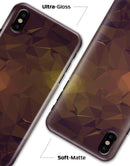 Brown and Gold Geometric Triangles - iPhone X Clipit Case