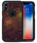 Brown and Gold Geometric Triangles - iPhone X OtterBox Case & Skin Kits