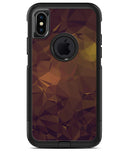 Brown and Gold Geometric Triangles - iPhone X OtterBox Case & Skin Kits