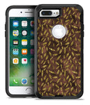 Brown and Gold Leaf Pattern - iPhone 7 Plus/8 Plus OtterBox Case & Skin Kits