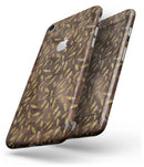 Brown and Gold Leaf Pattern - Skin-kit for the iPhone 8 or 8 Plus