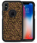 Brown and Gold Leaf Pattern - iPhone X OtterBox Case & Skin Kits