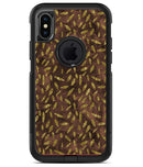 Brown and Gold Leaf Pattern - iPhone X OtterBox Case & Skin Kits