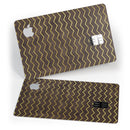 Brown and Gold Watercolor Cheveron - Premium Protective Decal Skin-Kit for the Apple Credit Card