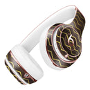 Brown and Gold Watercolor Cheveron Full-Body Skin Kit for the Beats by Dre Solo 3 Wireless Headphones