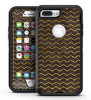 Brown and Gold Watercolor Cheveron - iPhone 7 Plus/8 Plus OtterBox Case & Skin Kits