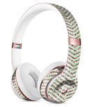 Brown and Green Glimmer Chevron Full-Body Skin Kit for the Beats by Dre Solo 3 Wireless Headphones