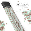 Brown and Green Glimmer Chevron - Premium Decal Protective Skin-Wrap Sticker compatible with the Juul Labs vaping device