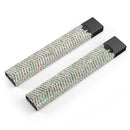 Brown and Green Glimmer Chevron - Premium Decal Protective Skin-Wrap Sticker compatible with the Juul Labs vaping device
