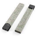 Brown and Green Glimmer Chevron - Premium Decal Protective Skin-Wrap Sticker compatible with the Juul Labs vaping device