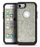 Brown and Green Glimmer Chevron - iPhone 7 or 8 OtterBox Case & Skin Kits