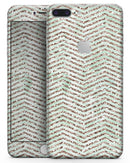 Brown and Green Glimmer Chevron - Skin-kit for the iPhone 8 or 8 Plus