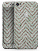 Brown and Green Glimmer Chevron - Skin-kit for the iPhone 8 or 8 Plus