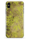 Brown and Lime Green Floral Damask Pattern - iPhone X Clipit Case