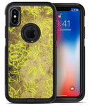 Brown and Lime Green Floral Damask Pattern - iPhone X OtterBox Case & Skin Kits