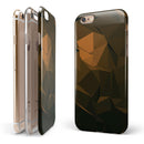 Brown and Orange Abstract Shapes iPhone 6/6s or 6/6s Plus 2-Piece Hybrid INK-Fuzed Case