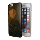 Brown and Orange Abstract Shapes iPhone 6/6s or 6/6s Plus 2-Piece Hybrid INK-Fuzed Case
