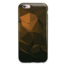 Brown and Orange Abstract Shapes iPhone 6/6s or 6/6s Plus 2-Piece Hybrid INK-Fuzed Case