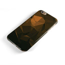 Brown and Orange Abstract Shapes iPhone 6/6s or 6/6s Plus 2-Piece Hybrid INK-Fuzed Case