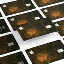 Brown and Orange Abstract Shapes - Premium Protective Decal Skin-Kit for the Apple Credit Card