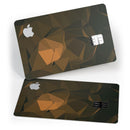 Brown and Orange Abstract Shapes - Premium Protective Decal Skin-Kit for the Apple Credit Card