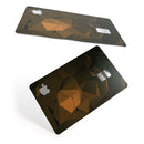 Brown and Orange Abstract Shapes - Premium Protective Decal Skin-Kit for the Apple Credit Card