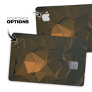 Brown and Orange Abstract Shapes - Premium Protective Decal Skin-Kit for the Apple Credit Card