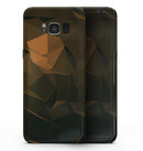 Brown and Orange Abstract Shapes - Samsung Galaxy S8 Full-Body Skin Kit
