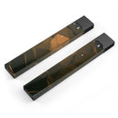 Brown and Orange Abstract Shapes - Premium Decal Protective Skin-Wrap Sticker compatible with the Juul Labs vaping device