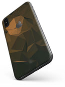 Brown and Orange Abstract Shapes - iPhone X Skin-Kit