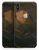 Brown and Orange Abstract Shapes - iPhone X Skin-Kit