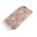 Brown and White Fractal Pattern iPhone 6/6s or 6/6s Plus 2-Piece Hybrid INK-Fuzed Case