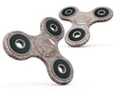 Brown and White Fractal Pattern Full-Body Fidget Spinner Skin-Kit