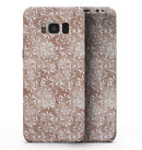 Brown and White Fractal Pattern - Samsung Galaxy S8 Full-Body Skin Kit