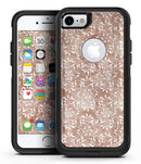 Brown and White Fractal Pattern - iPhone 7 or 7 Plus Commuter Case Skin Kit