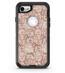 Brown and White Fractal Pattern - iPhone 7 or 8 OtterBox Case & Skin Kits